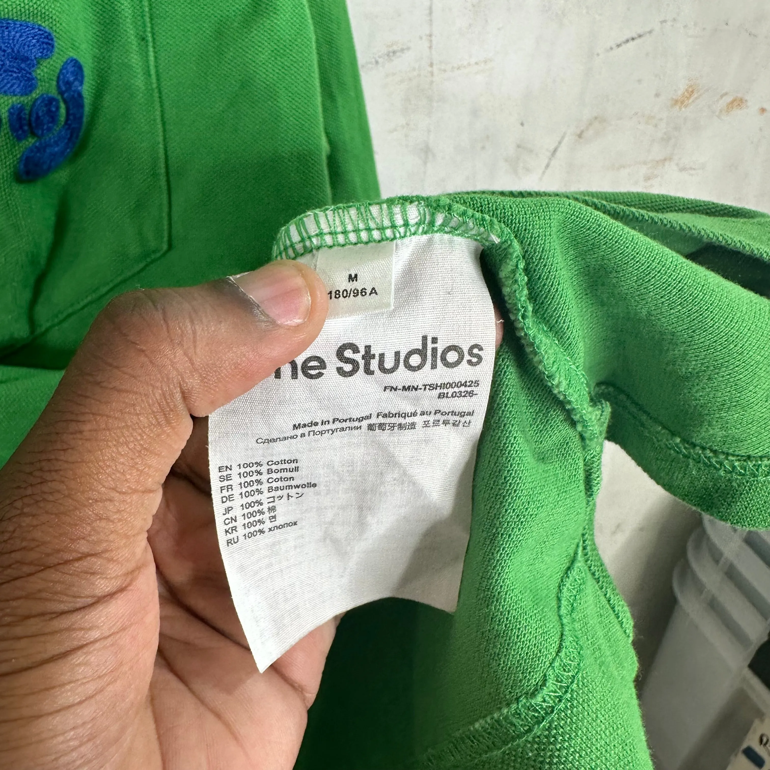 Acne Studios Bubble Logo Polo Shirt