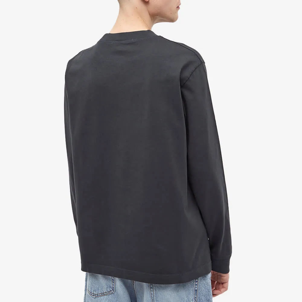 Acne Studios Erwin Print Long Sleeve T-Shirt, Black