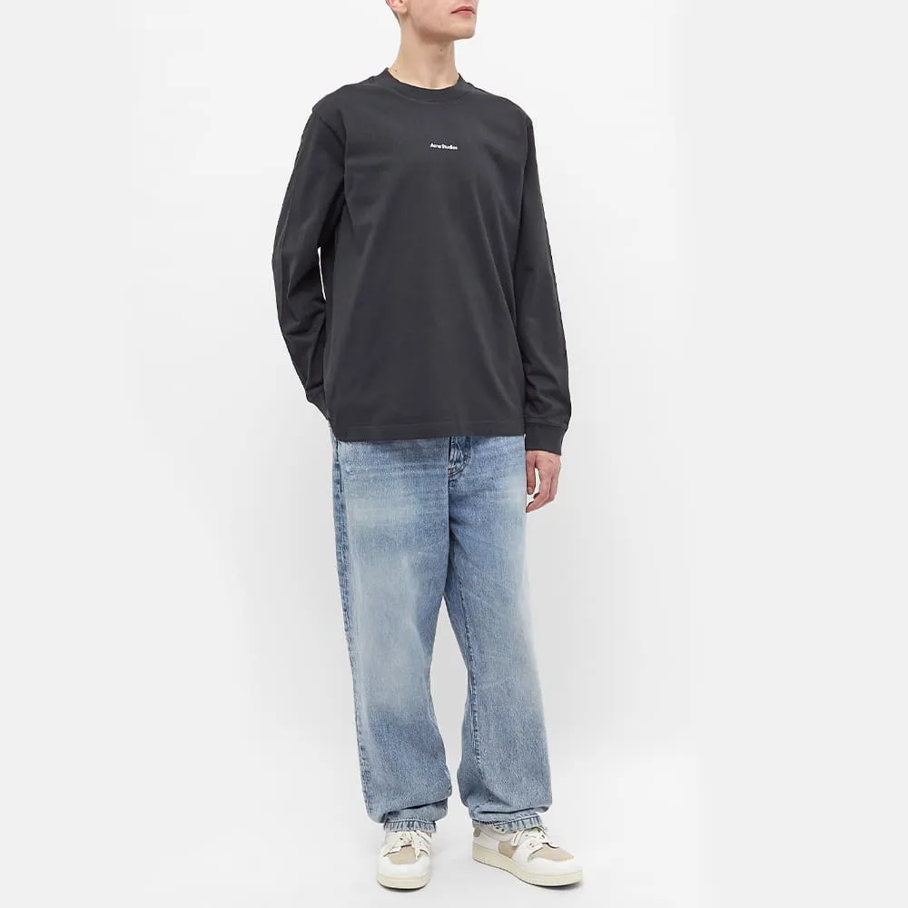 Acne Studios Erwin Print Long Sleeve T-Shirt, Black
