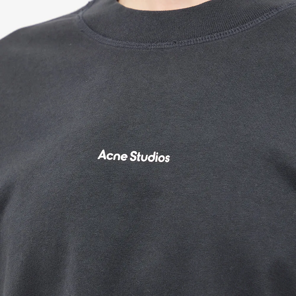Acne Studios Erwin Print Long Sleeve T-Shirt, Black