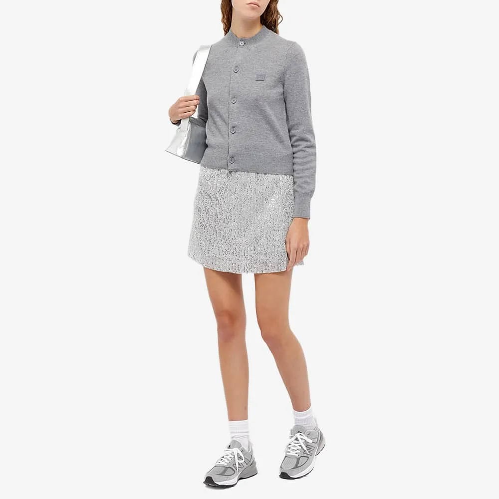 Acne Studios Keva Face Slim Fit Cardigan Jumper