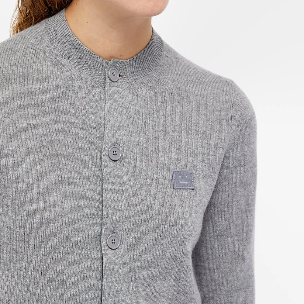 Acne Studios Keva Face Slim Fit Cardigan Jumper