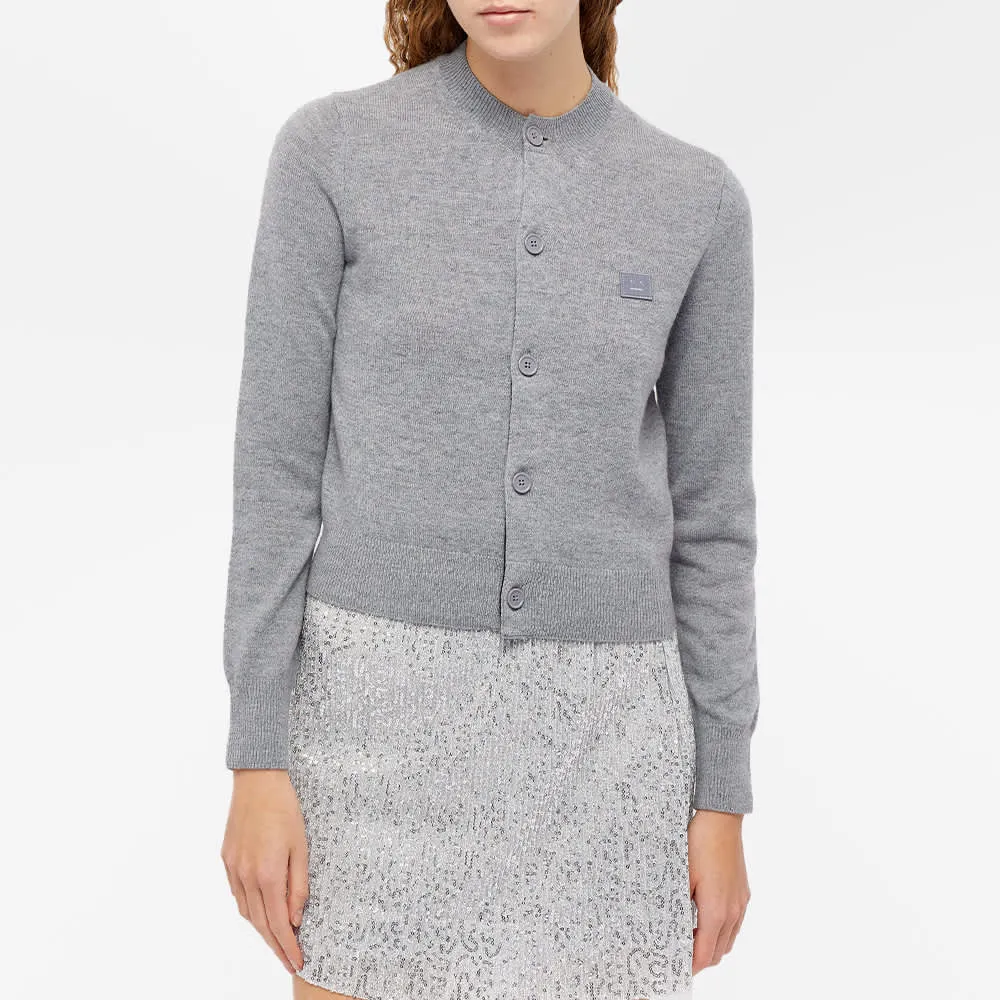 Acne Studios Keva Face Slim Fit Cardigan Jumper