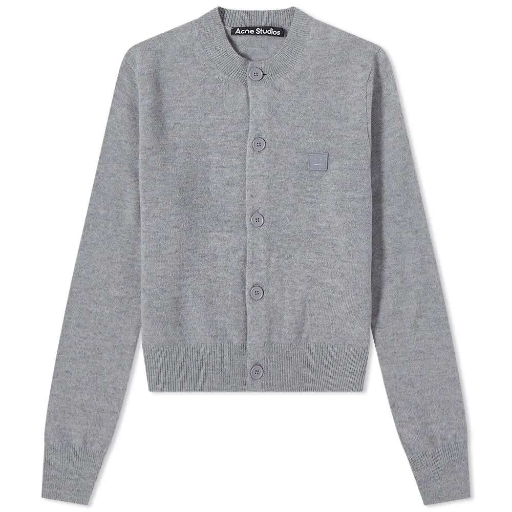 Acne Studios Keva Face Slim Fit Cardigan Jumper