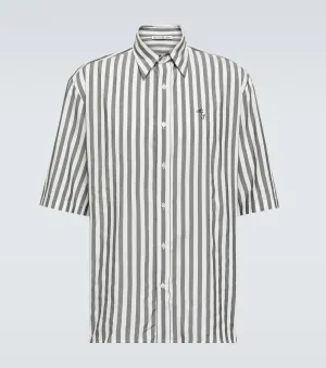 Acne Studios Oversized Striped Shirt, Black