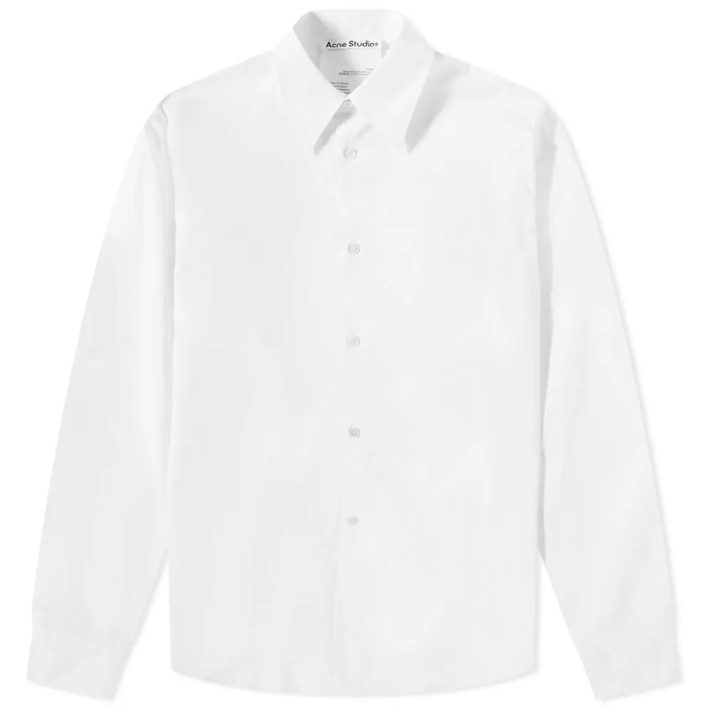 Acne Studios Salo poplin shirt, white