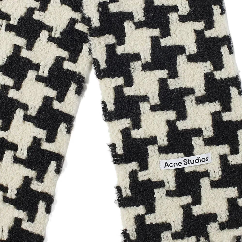 Acne Studios Vadik Houndstooth Scarf