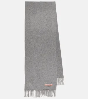 Acne Studios wool scarf, gray