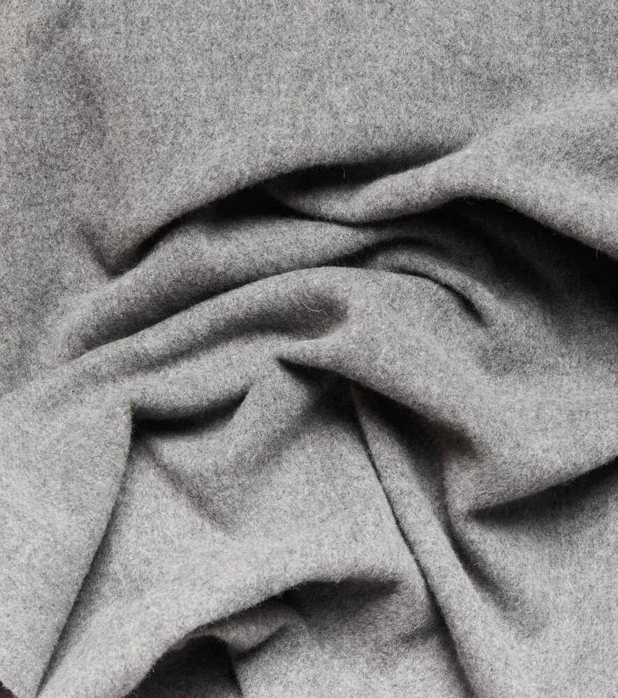 Acne Studios wool scarf, gray