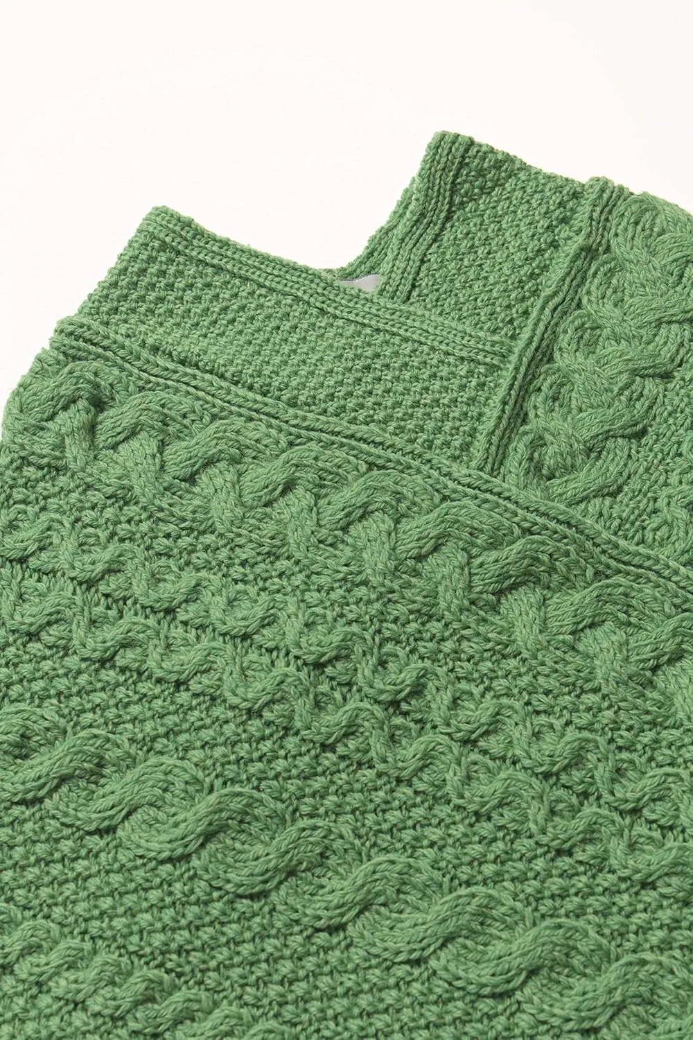 Aran Crafts Kid's Irish Cable Knitted Soft Cape Poncho (100% Merino Wool)