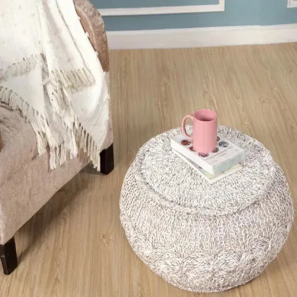 Astrid 99710GYN Grey/Natural Pouf