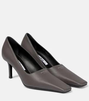 Bezither Acne Studios leather shoes, gray