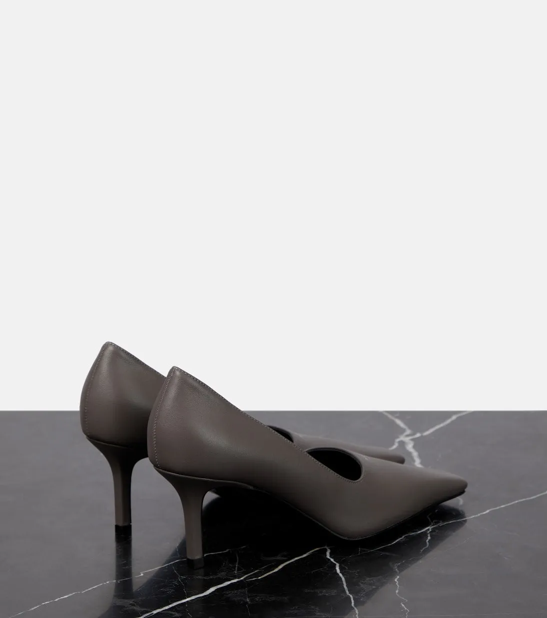 Bezither Acne Studios leather shoes, gray