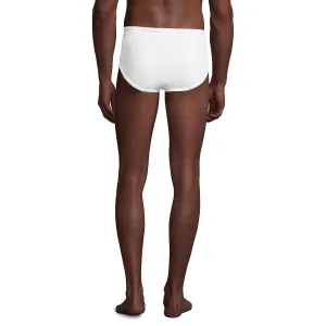 Big & Tall Lands' End Three Piece Briefs Set, White