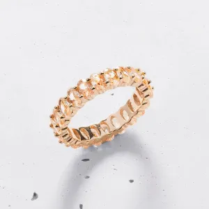 Champagne Oval Cut Band (Small)