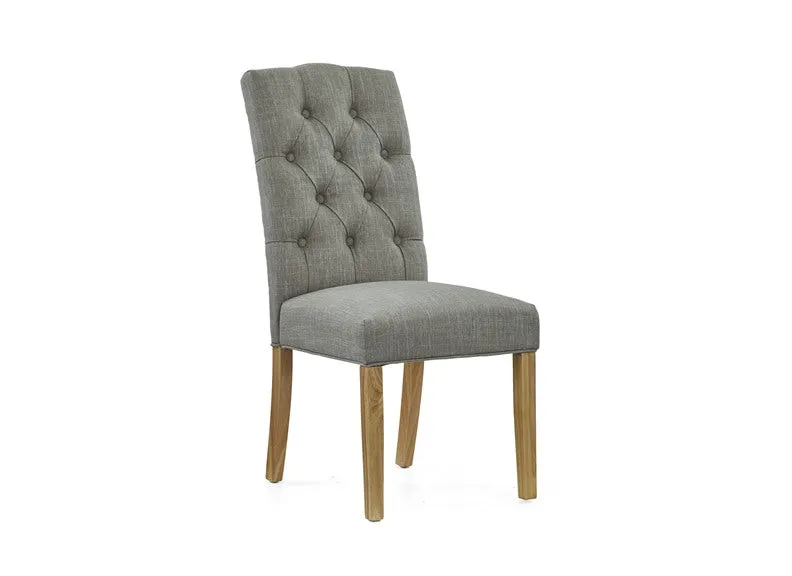 Chelsea Fabric Dining Chairs(Pre-order Charcoal)