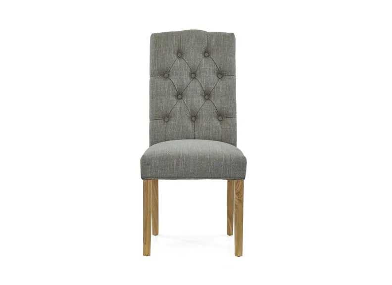Chelsea Fabric Dining Chairs(Pre-order Charcoal)