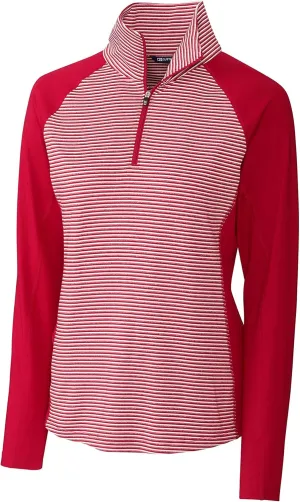 Cutter & Buck Women's Forge Tonal Stripe Half Zip