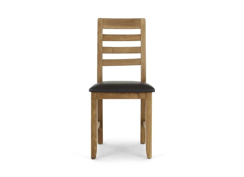 Edson Oak Dining Chairs W/Seat Option