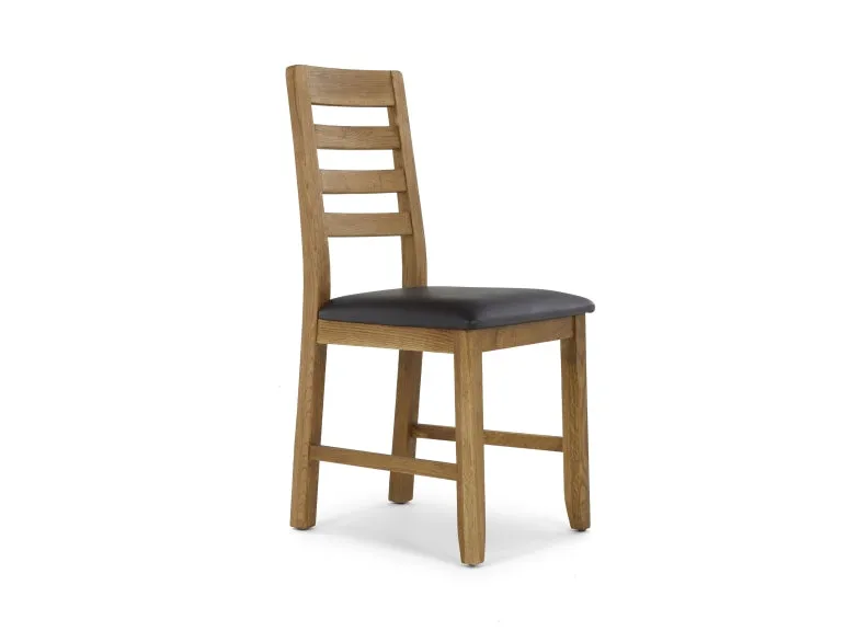 Edson Oak Dining Chairs W/Seat Option