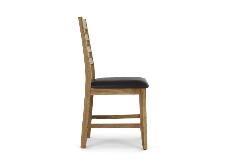 Edson Oak Dining Chairs W/Seat Option
