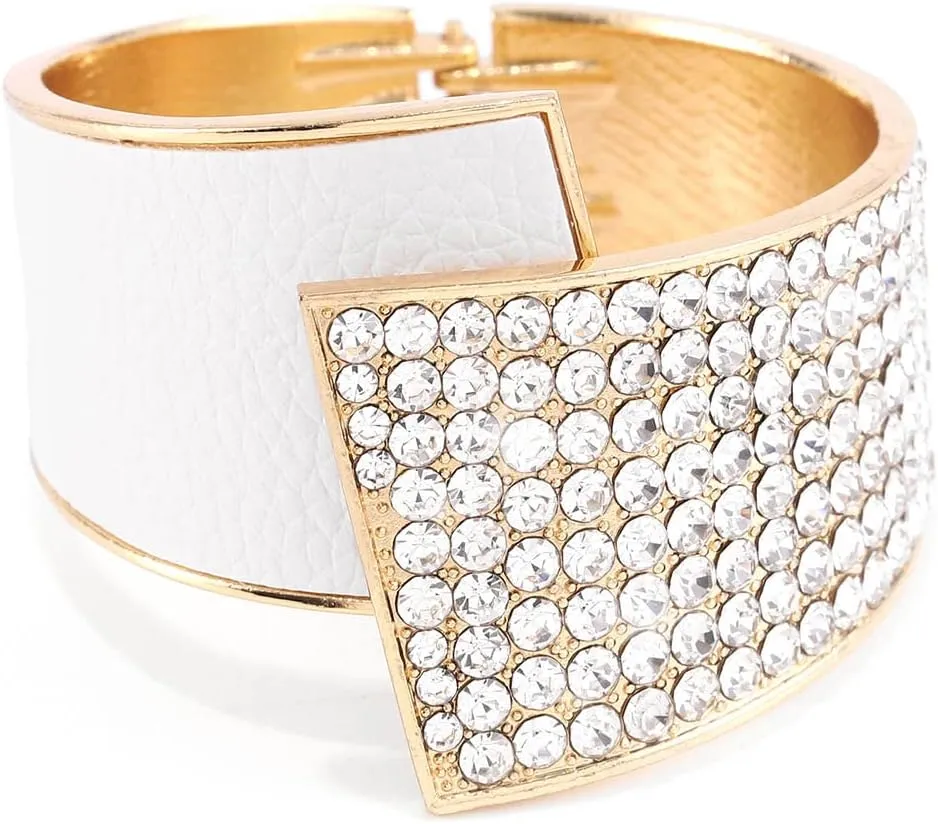 ELABEST Stylish Rhinestone Bracelet Cuff Bracelets Stretch Bracelets Sparkly Hand Chain Wedding Parties Jewelry Accessories for Women