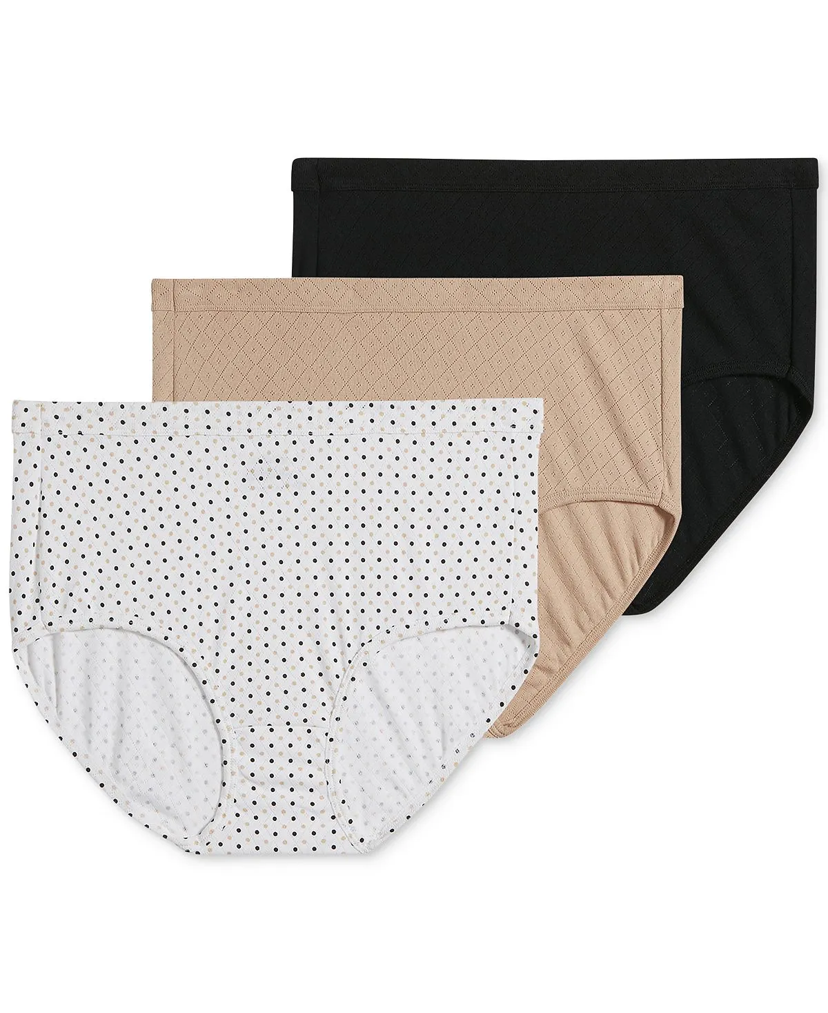 Elance Breathe Brief Lingerie Set, 3 Pieces, 1542, Plus Size Jockey