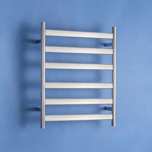 ETHEREAL Brushed Nickle Heated Rail 500*640*120mm 6 Bars