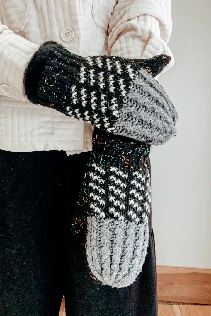 Faux Fur Lined Mittens