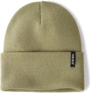 FURTALK Beanie Hat for Men Women Winter Hats for Women Men Soft Warm Unisex Cuffed Beanie Knitted Skull Cap