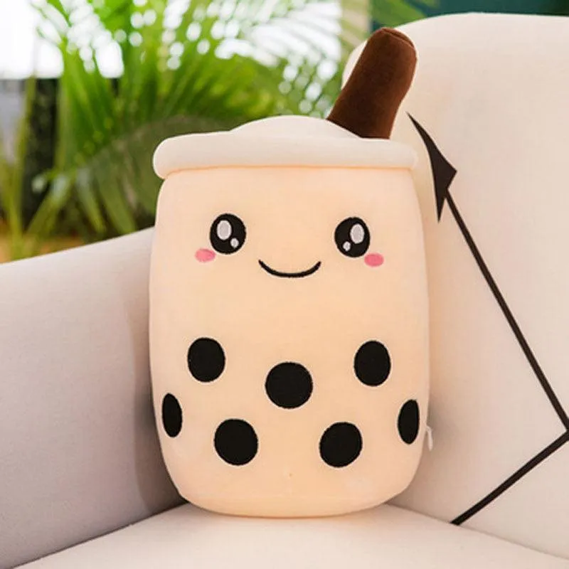 Giant Boba Plush 50cm 70cm XL Bubble Tea Milk Tea Large Boba Stuffed Pillow Plush