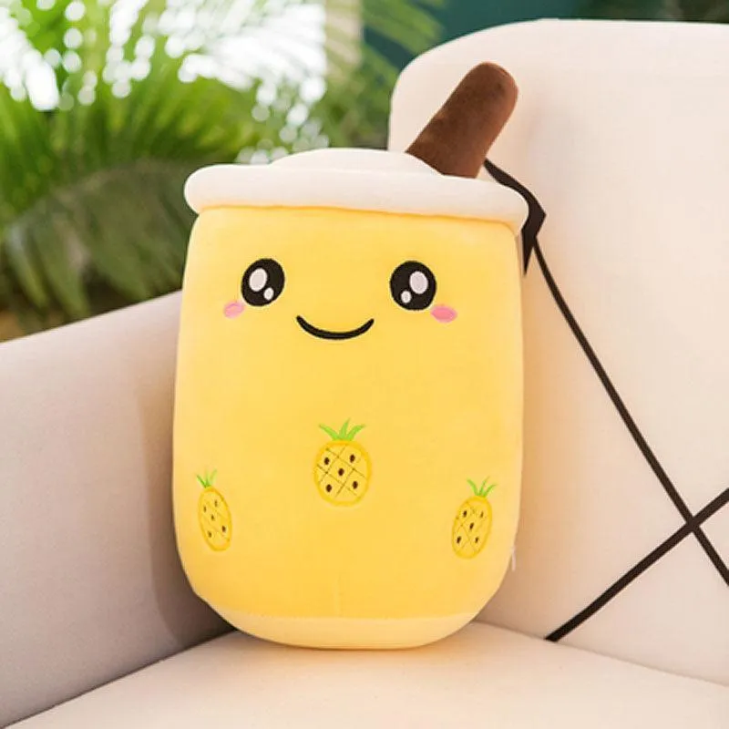 Giant Boba Plush 50cm 70cm XL Bubble Tea Milk Tea Large Boba Stuffed Pillow Plush