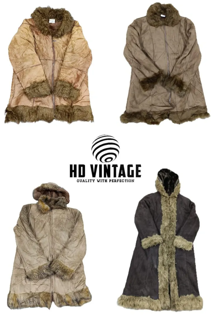 HD248 Ladies Y2K Premium Afghan Coats -10 PCs