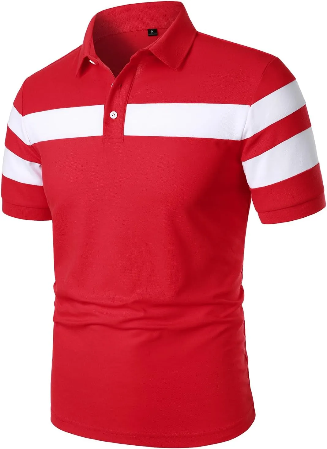 HOOD CREW Mens Short Sleeve Polo Shirts Stylish Design Summer T Shirt