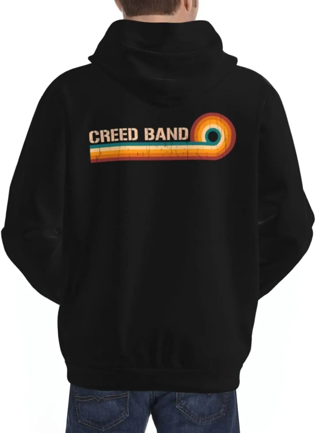 Men'S Graphic Polyester Pullover Shirt With Pocket Stylish Sweatshirt Breathable Jumper