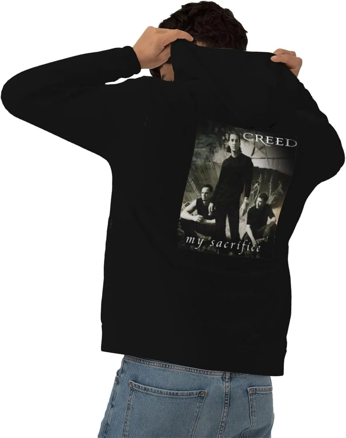 Men'S Graphic Polyester Pullover Shirt With Pocket Stylish Sweatshirt Breathable Jumper