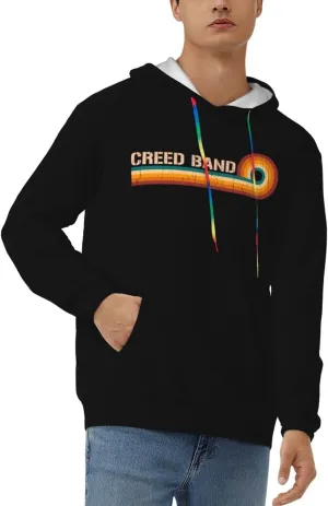 Men'S Graphic Polyester Pullover Shirt With Pocket Stylish Sweatshirt Breathable Jumper