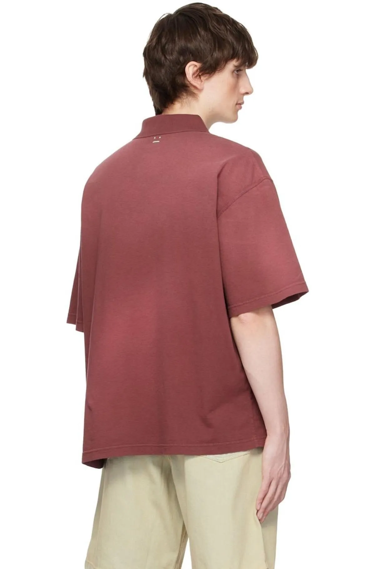 MICRO FACE LOGO-PATCH POLO SHIRT