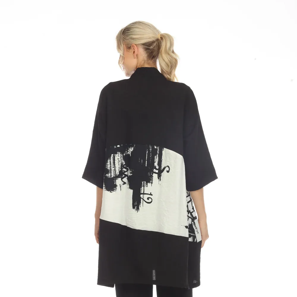 Moonlight Long One-Button Colorblock Jacket  - 3771 - Size M Only!