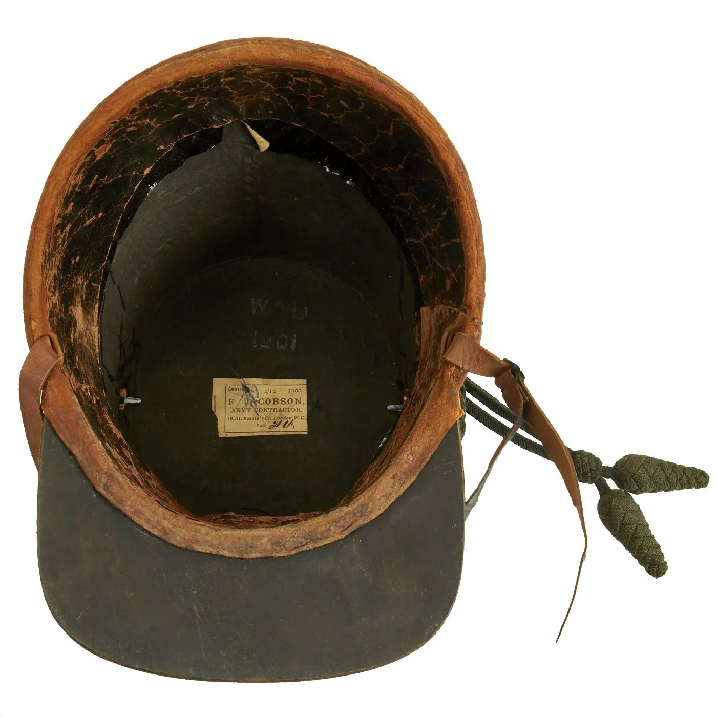 Original British Victorian Era Scottish Highland Light Infantry Shako - Dated 1900