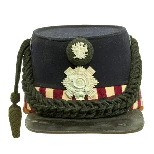 Original British Victorian Era Scottish Highland Light Infantry Shako - Dated 1900