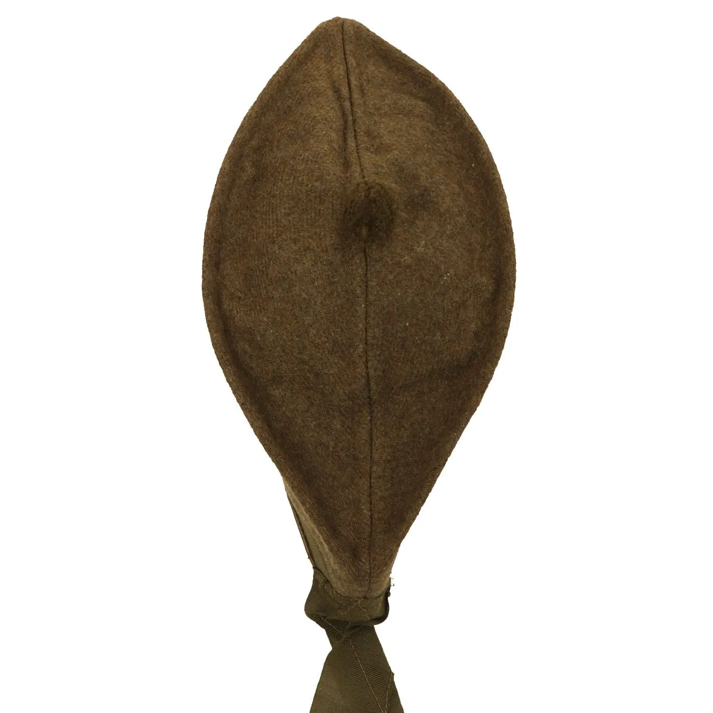 Original Canadian WWI Queen's Own Cameron Highlanders Khaki Glengarry Side Cap dated 1916 - Size 6 3/4