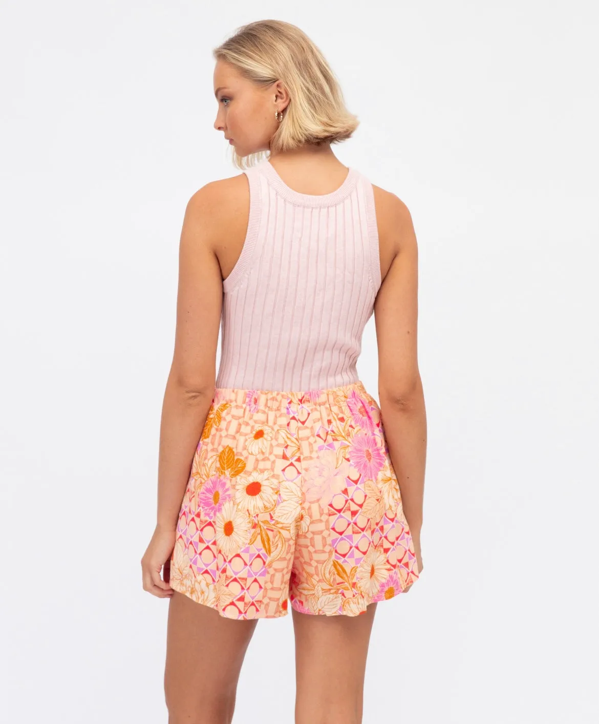 Paper Heart - Sleeveless Thea Tank - Rosewater
