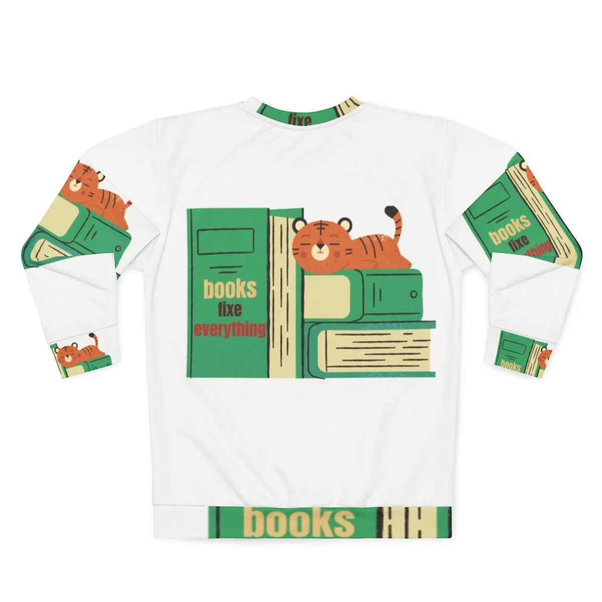 "Books Fix Everything" Cozy Reading Sweatshirt