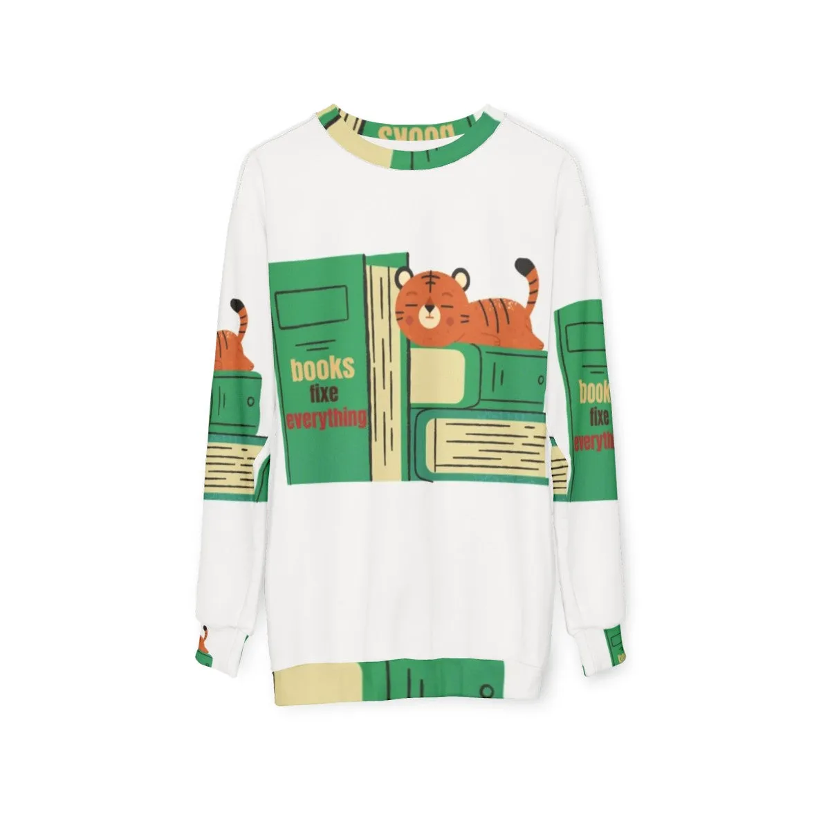 "Books Fix Everything" Cozy Reading Sweatshirt