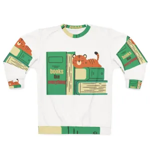 "Books Fix Everything" Cozy Reading Sweatshirt