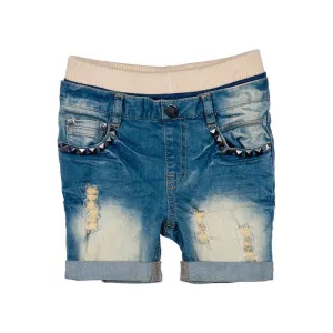 Rock Your Kid Heavy Metal Denim Shorts