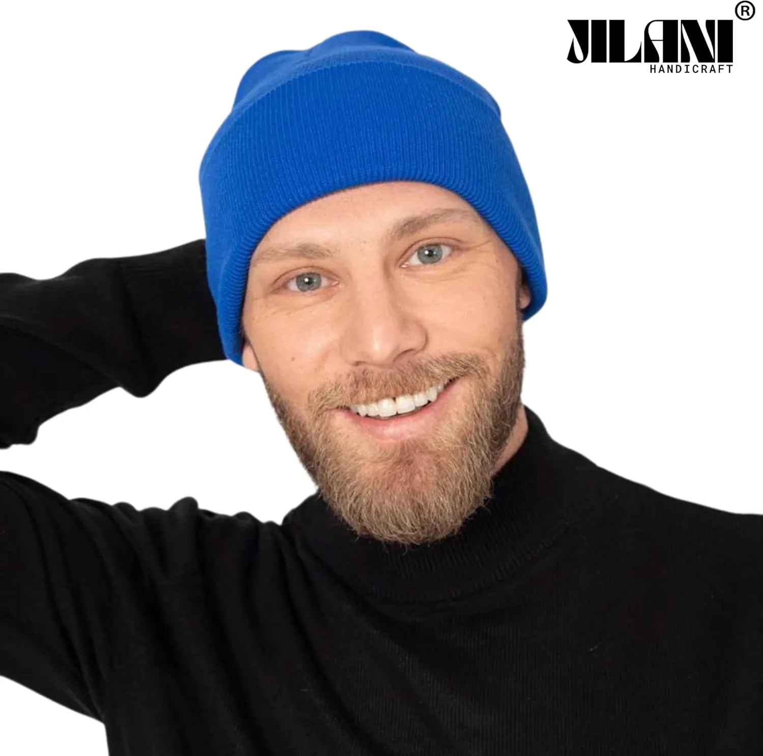 Soft Multicolor Winter Hats, Knitted Beanie Hats for Women & Men Knit Cuffed Beanies Women Plain Beanies