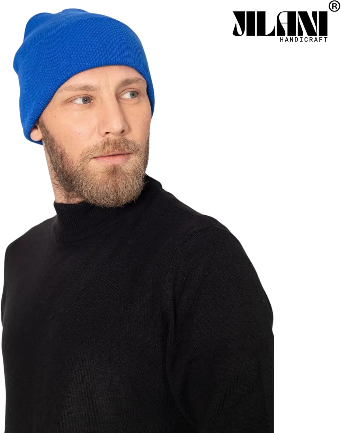 Soft Multicolor Winter Hats, Knitted Beanie Hats for Women & Men Knit Cuffed Beanies Women Plain Beanies