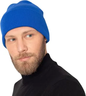 Soft Multicolor Winter Hats, Knitted Beanie Hats for Women & Men Knit Cuffed Beanies Women Plain Beanies